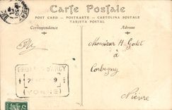 VINTAGE POSTCARD Arcy On Cure Caves the Cabinet Of the Prince And the Pascal Candle