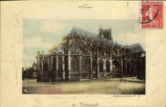 Catedral de Nevers de la POSTAL de la VENDIMIA
