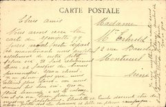 VINTAGE POSTCARD Pougues Water Splendes Hotel Seen Of the Park