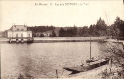 VINTAGE POSTCARD In Morvan Lake Of Settons the Port