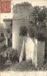 VINTAGE POSTCARD Chinon the Castle Ditches the Tower De Coudry and the tower of Boissy