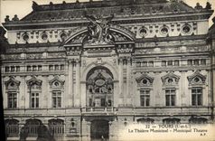CPA Tours Le theatre Municipal
