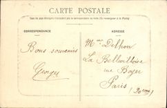 VINTAGE POSTCARD Tours Hotel Gouin Street Commercial