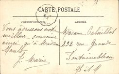 POSTAL Amboise de la VENDIMIA vista en el Loire de la terraza del castillo