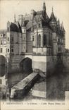 POSTAL Chenonceaux de la VENDIMIA el castillo el ala Thomas Bohier