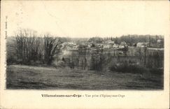 VINTAGE POSTCARD Villemoisson On Barley Seen from of Epinay On Barley