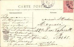 POSTAL Villemoisson de la VENDIMIA en cebada vista de Epinay en cebada