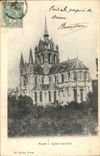 VINTAGE POSTCARD Braisne Church Yved Saint
