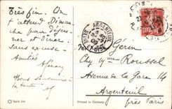 VINTAGE POSTCARD Landscape in the countryside