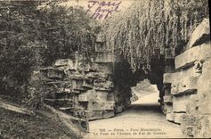VINTAGE POSTCARD Paris Montsouris Park the Bridge Of the Railroad Of Seals