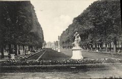 VINTAGE POSTCARD Paris Small Luxembourg Avenue Of the Observatory