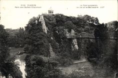 CPA Paris Parc Des Buttes Chaumont Le pont suspendu