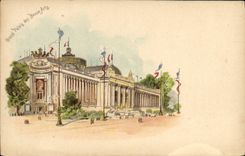 VINTAGE POSTCARD Large palace Of Beautiful arts