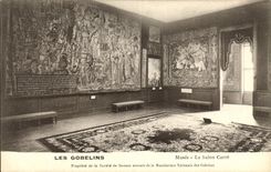 VINTAGE POSTCARD the Goblins Museum the Living room Squares Paris