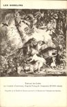CPA Les Gobelins Tenture Des Indes Le Combet D'Animaux D'Apres Francois Desportes Musee Paris Lion