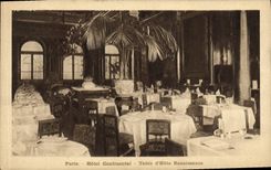 CPA Paris Hotel Continental Table D'Hote Renaissance