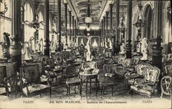 CPA Paris Au Bon Marche Galerie De l'Ameublement