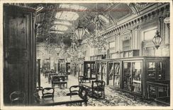 VINTAGE POSTCARD Paris Stores Of Louvre Living room of the clothes industries