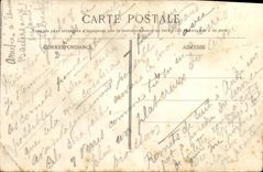 VINTAGE POSTCARD Paris Passy Street Singer Course Sainte Cecile Enfants