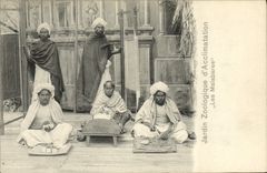 VINTAGE POSTCARD Zoological garden Of Acclimatization Malabares Zoo India