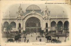 VINTAGE POSTCARD World Fair Paris 1900 Wire Fabrics Clothing
