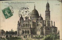 CPA Paris Eglise Du Sacre Coeur De Montmertre Aspect Du Monument Termine