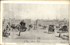 CPA Ancien Paris La Place De La Concorde A l'Avenment De l'Empire 1804