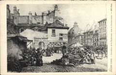 VINTAGE POSTCARD Old Paris Crossroads Of Madelaine Under the Restoration