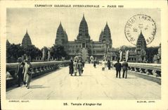 CPA Exposition Coloniale Internationale Paris 1931 Temple D'Angkor Vat
