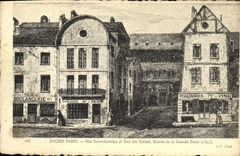 CPA Ancien Paris Rue Saint Antoine Et Rue Des Ballets Entree De La Grande Force 1841