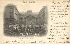 VINTAGE POSTCARD Paris Baptism Of Freshers TOP