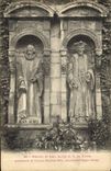 VINTAGE POSTCARD Paris Statues Of Jean Aubry And P Of Viols Old Town hall Monge Public garden