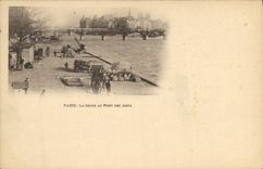 CPA Paris La Seine Au Pont Des Arts
