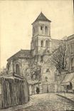 VINTAGE POSTCARD Paris Eglise St hones Montmartre