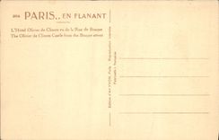CPA Paris En Flanant L'hotel Olivier De Clisson Vu De La Rue De Braque