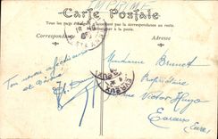 Casa de Richelieu de la lumbrera de París de la POSTAL de la VENDIMIA nueva