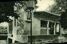 VINTAGE POSTCARD International exhibition Of Decorative Arts Paris the School Of the French Village