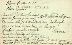 VINTAGE POSTCARD Church St Etienne Of the Mount the Tomb Of co. Genevieve Contact Of Objects