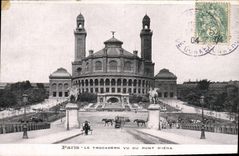CPA Paris Le Trocadero Vu Du Pont d'Iena