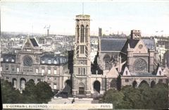 VINTAGE POSTCARD German St the Paris Resident of Auxerre