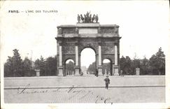 CPA Paris L'Arc Des Tuileries