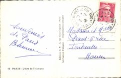 CPA Paris L'Arc De Triomphe