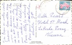 MODERN CARD Paris the Place Of the Hillock