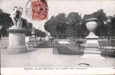 CPA Paris Allee Centrale Du Jardin Des Tuileries