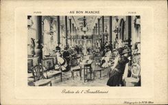 CPA Au Bon Marche Paris Galerie De l'Ameublement Paris 