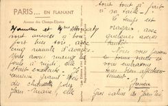 CPA Paris En Flanant Avenue Des Champs Elysees