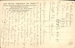 CPA Les Petits Tableaux De Paris L'Avenue Des Champs Elysees Et Les Chevaux De Marly