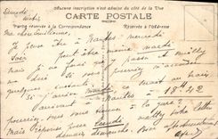 Panorama de París de la POSTAL de la VENDIMIA tomado hacia el puente Alejandro Invalids y la torre Eiffel