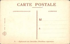 CPA Paris Esplanade des Invalides Pavillons regionaux 