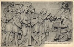 VINTAGE POSTCARD Churches Of Paris St Pierre De Montmartre Way Of Cross